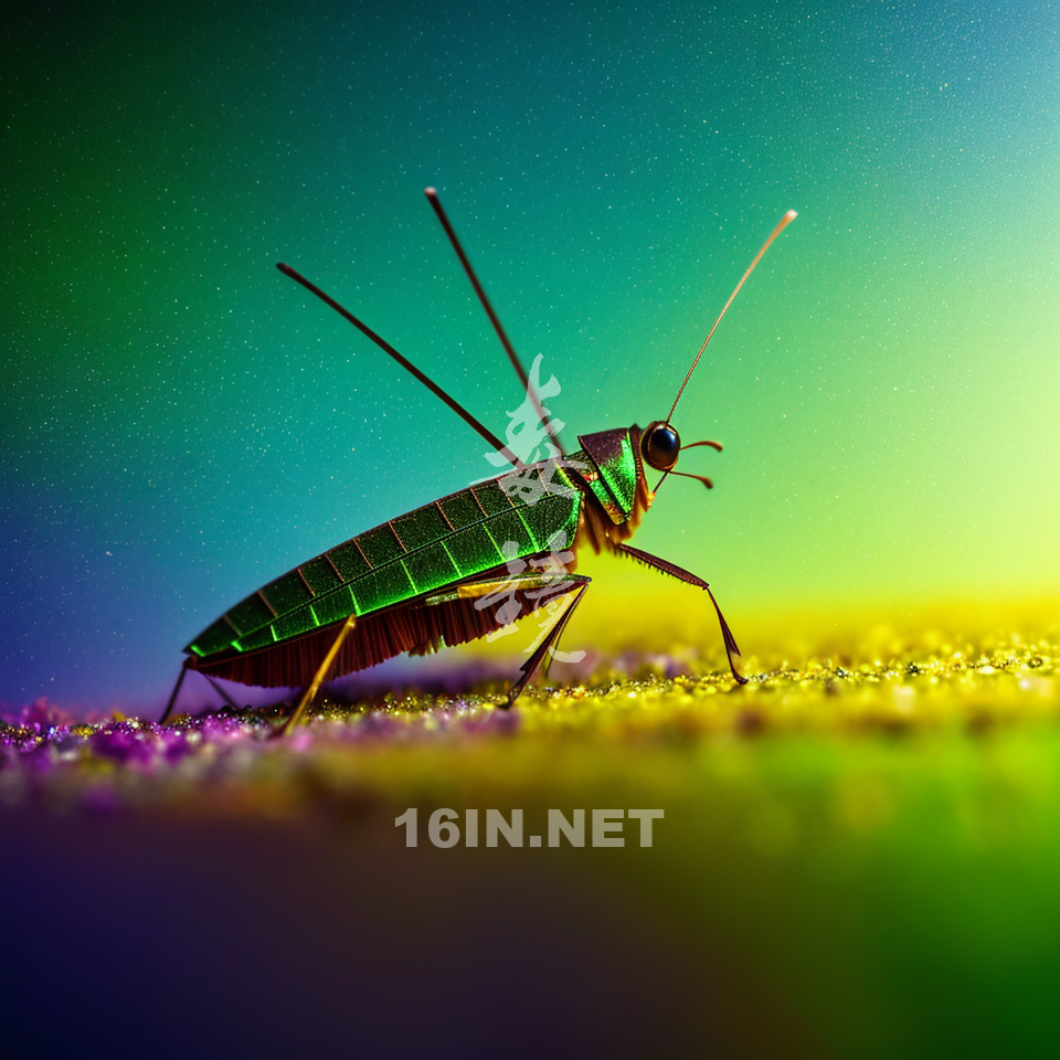 Katydid Insect Design Green katydid By AI – 16IN PHOTO